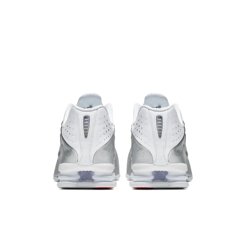 Nike Shox R4 White Metallic Silver White/Metallic Silver-Bright Crimson-Metallic Silver (104265-131)