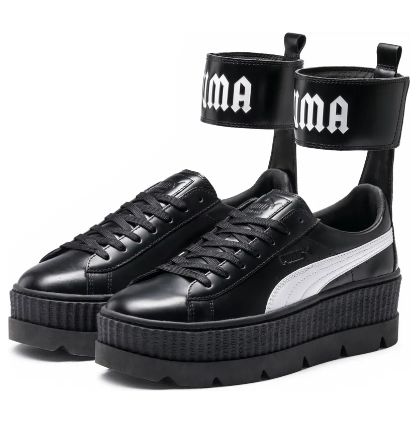 Puma Ankle Strap Rihanna Fenty Black White (W)