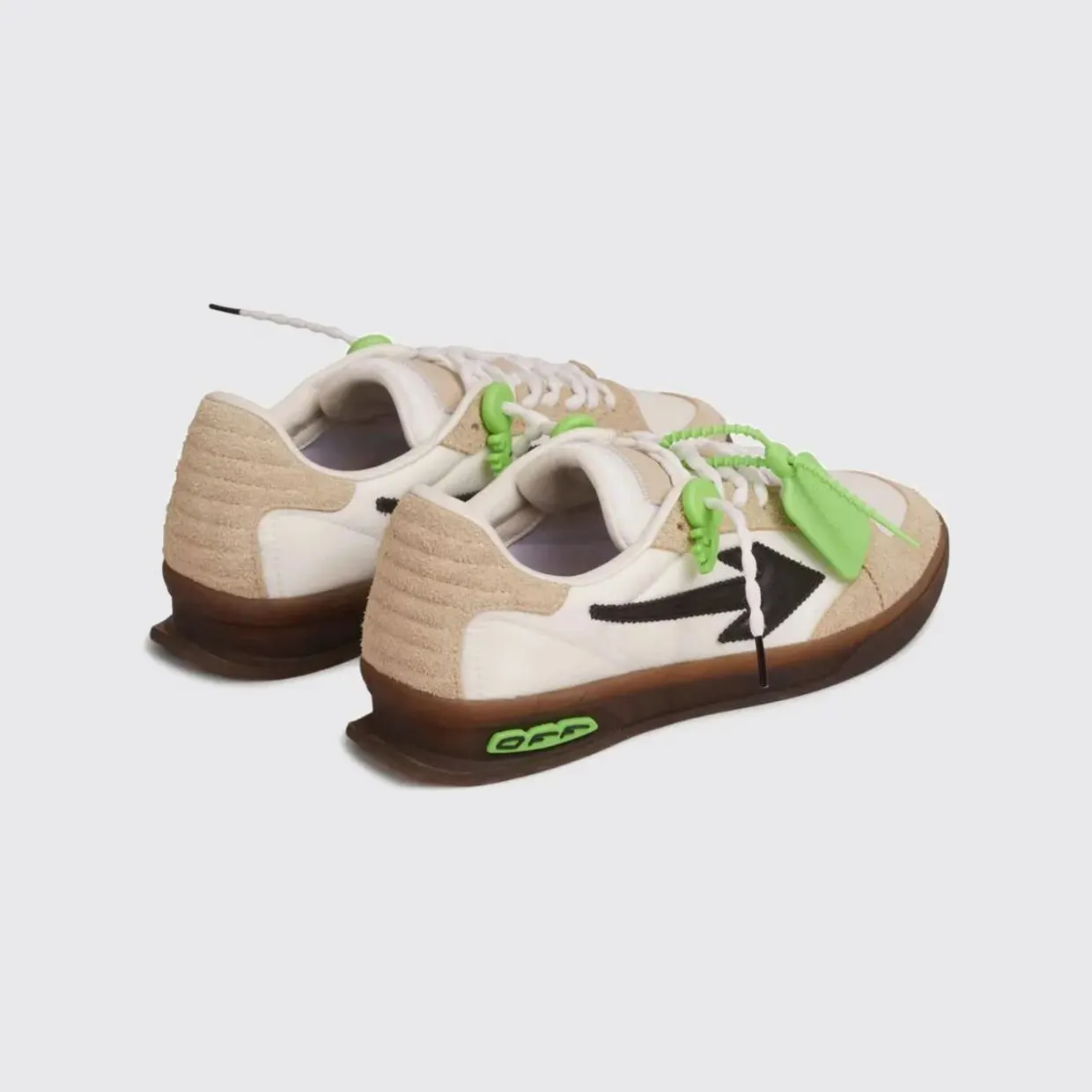 Off-White End of Play Suede and Nylon Sneakers White (M2ALS6F0026865) (2)
