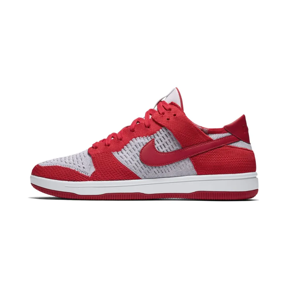 Nike Dunk Low Flyknit University Red Wolf Grey University Red/Wolf Grey-White (917746-600)