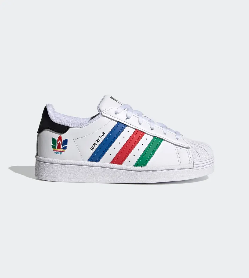 adidas Superstar Cloud White / Green / Core Black (FW5238)