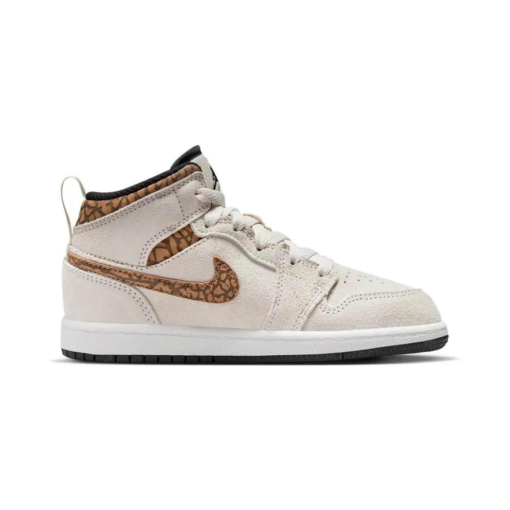 Jordan 1 Mid SE Light Orewood Brown White Light British Tan Metallic Gold (DZ5370-102)