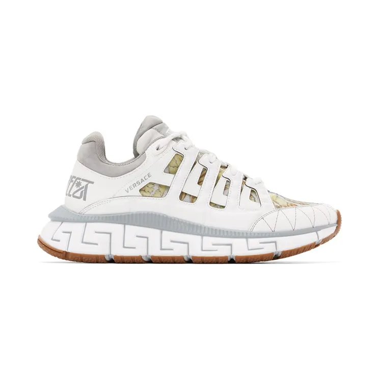 Versace Grey & White Trigreca Sneakers (DSU8094 D16TCG)