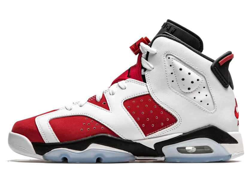 Jordan Brand Air Jordan 6 Retro (GS) Red – “White / Black Carmine” (384665 106)