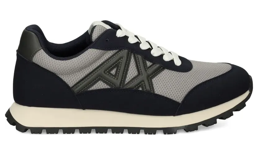 Armani Exchange Sneakers mit Logo-Patch – Grau (XM001960AF19388)