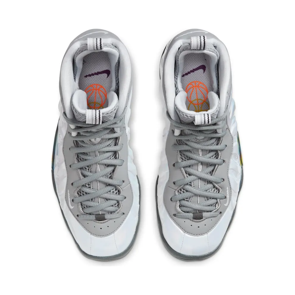 Nike Air Foamposite One Light Smoke Grey (GS) Light Smoke Grey/White-Blue Fury (CU1054-001)