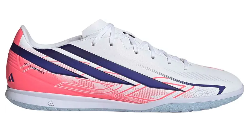 Adidas F50 Hyperfast Club IN Hallenschuhe, weiß, Größe 46 ⅔ (IH4605)