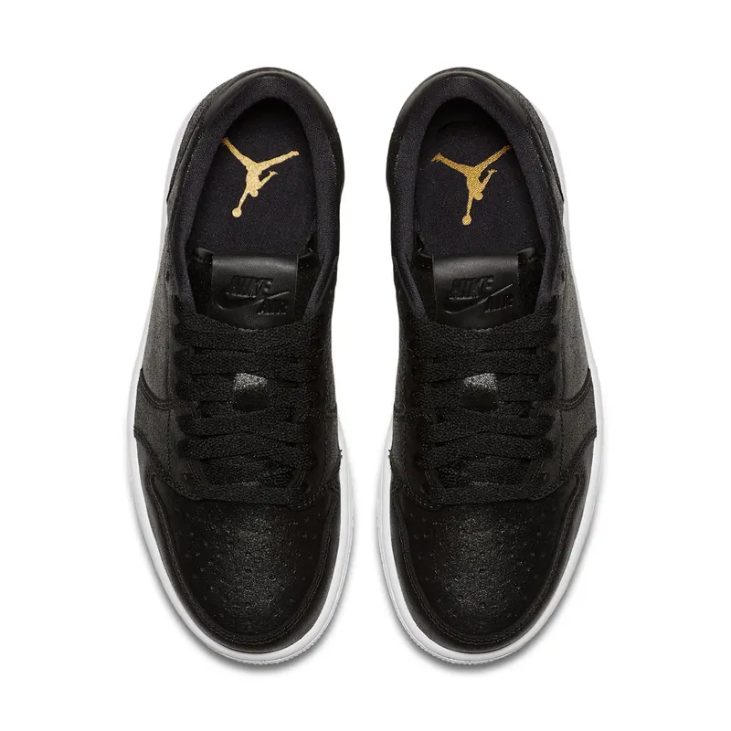Jordan 1 Retro Low NS Black White (W) Black/White-Metallic Gold (AH7232-011)