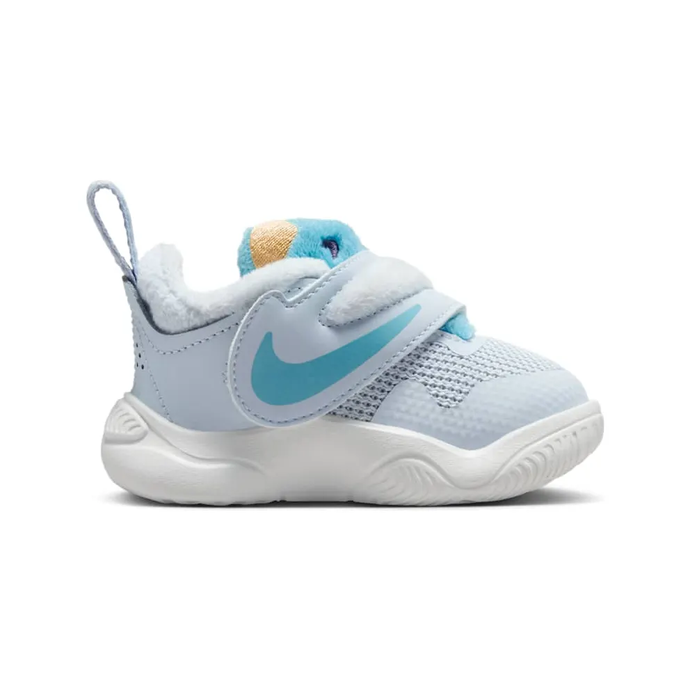 Nike Team Hustle D 11 Football Grey Summit White Celestial Gold Denim Turquoise (FZ1247-001)