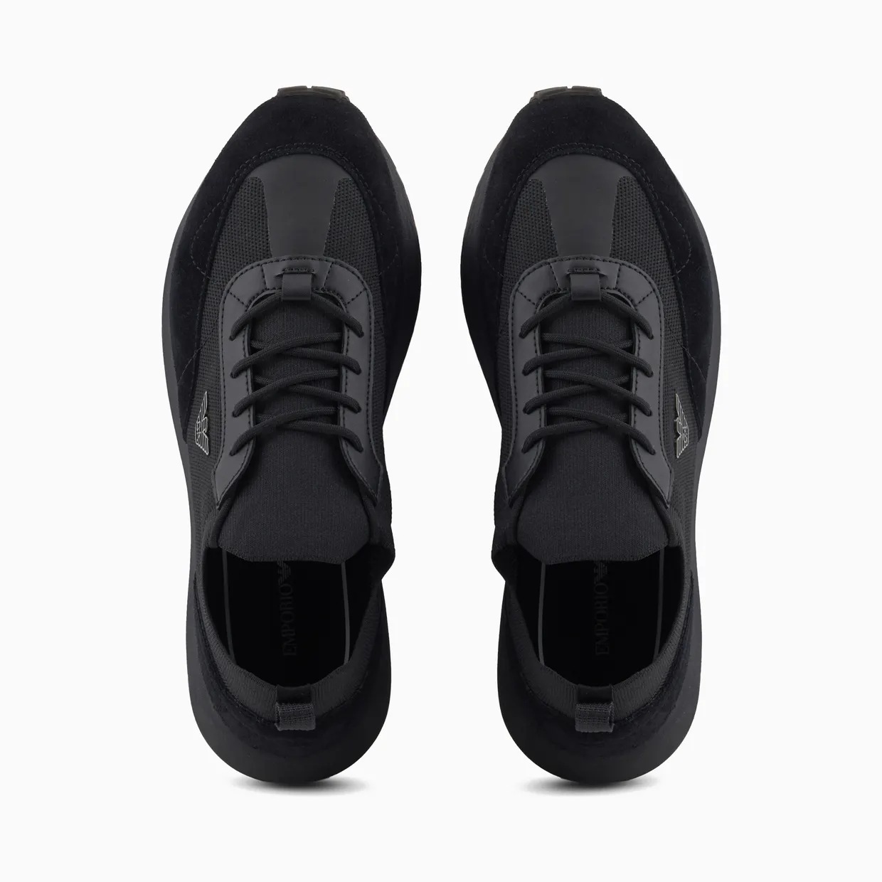 Armani Low-Top Sneakers In Suede And Mesh With A Rubber Sole (EM003739-AF19724-MC005) (3)