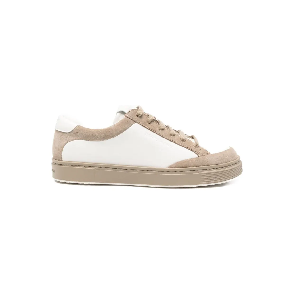 Armani Emporio Armani mit Wildledereinsätzen “White” (EM004784AF23198)