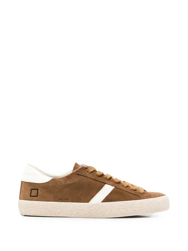 D.A.T.E. Hill Sneakers aus Wildleder mit Logo-Detail – Brown (M451HLSDCU)