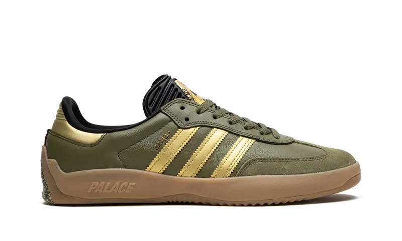 Adidas Puig Samba “Palace – Olive Gold” (HQ6100)