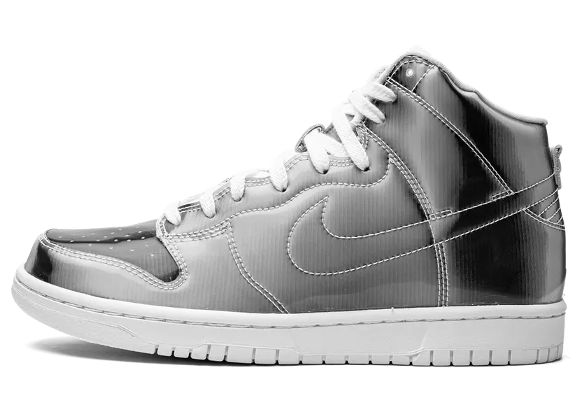 Nike x CLOT Dunk High Flux – “Metallic Silver / White” (DH4444-900)