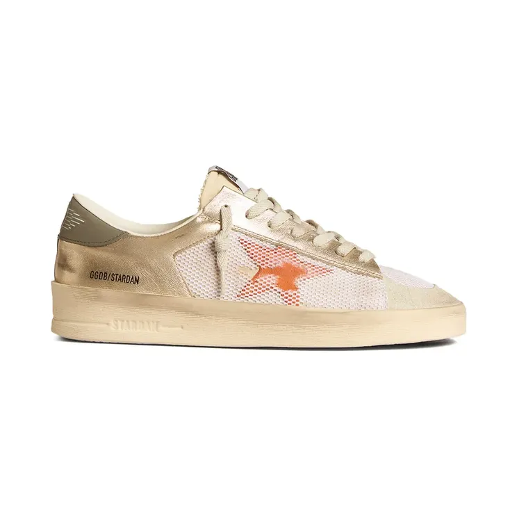Golden Goose Stardan met vlakken “White” (GMF00370F006047)
