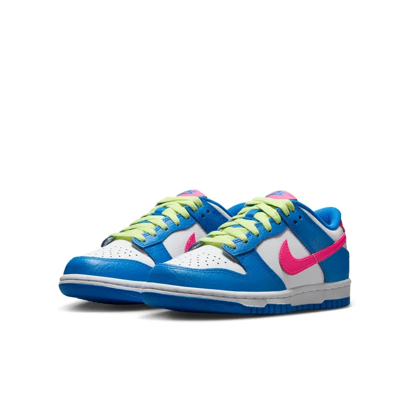 Nike Dunk Low Photo Blue White Light Lemon Twist Hyper Pink (IB7747-406)