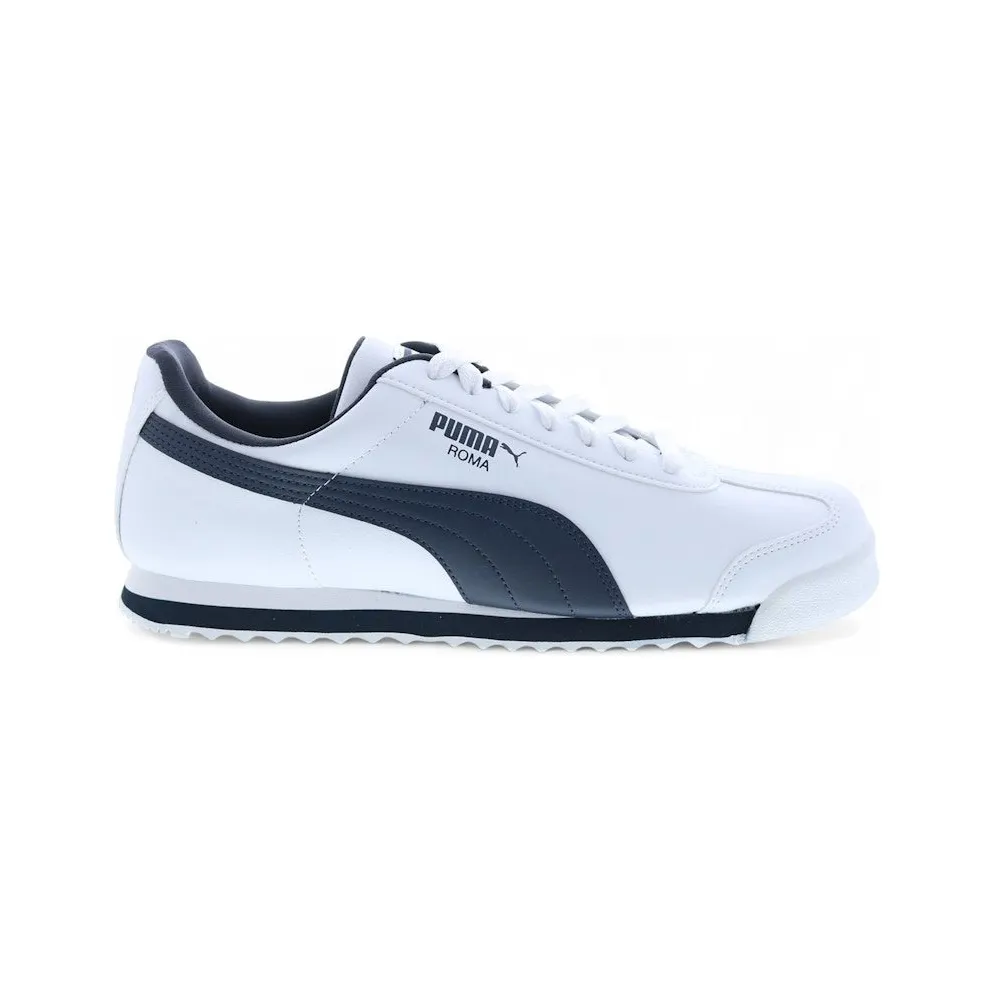 Puma Roma Basic White Navy (353572-12)