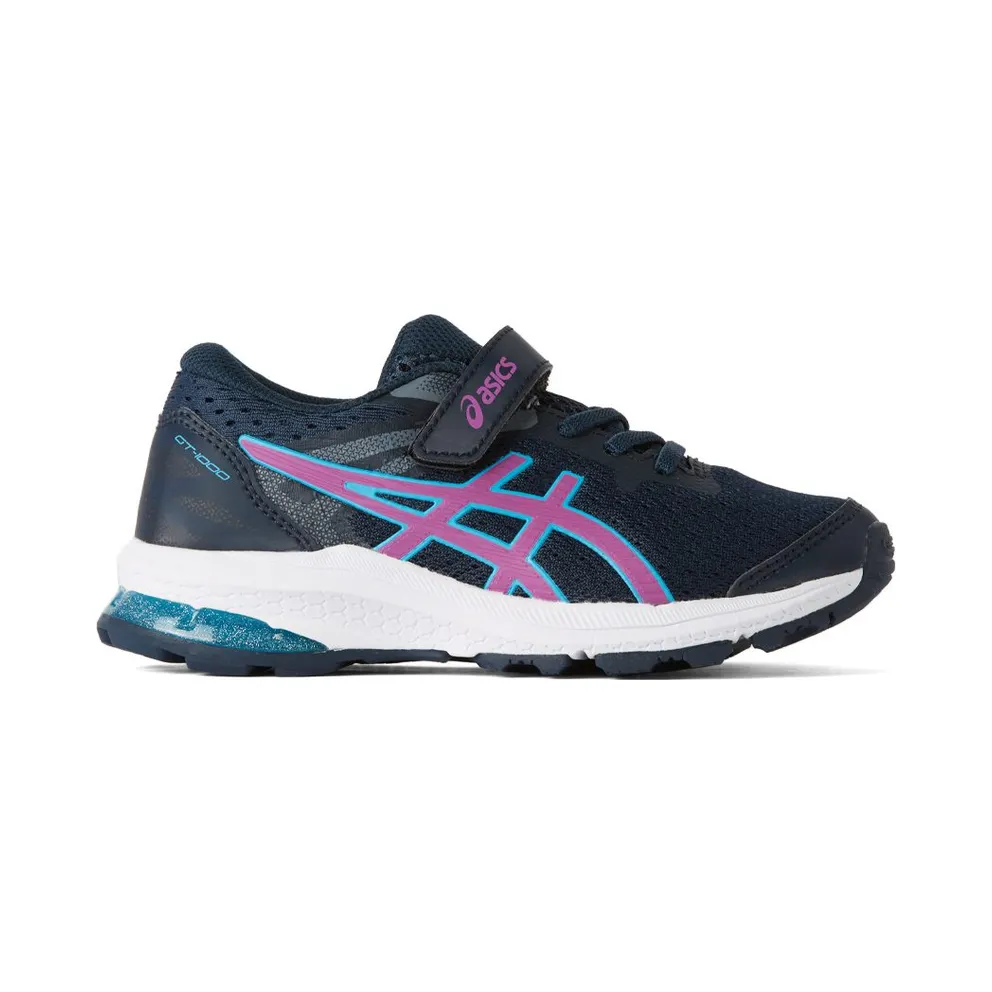 Asics Kids Navy & Purple GT-1000 10 PS Sneakers (1014A191.407)