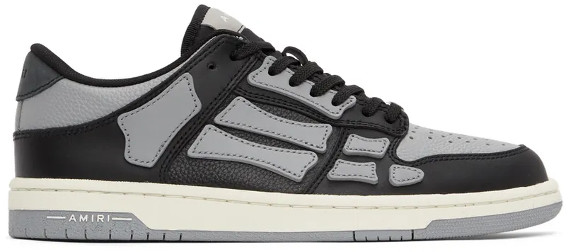 AMIRI Black & Grey Low Skel Top Sneaker (SS22MFS003)