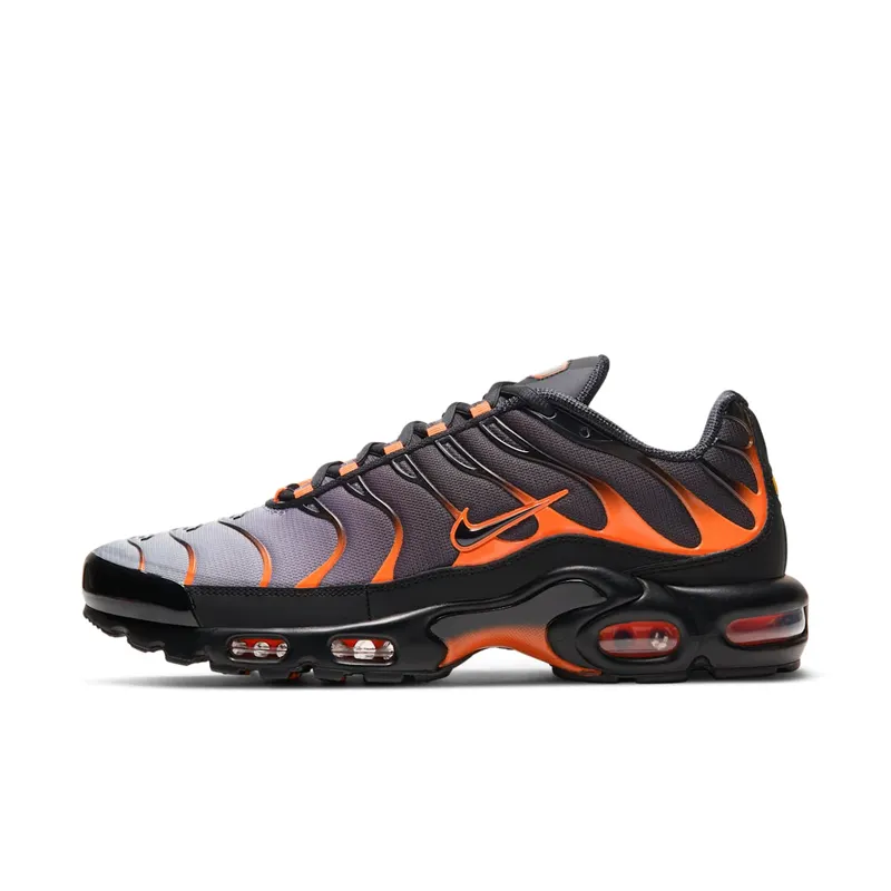 Nike Air Max Plus “Black / Team Orange / Iron Grey” (DD7111-002)