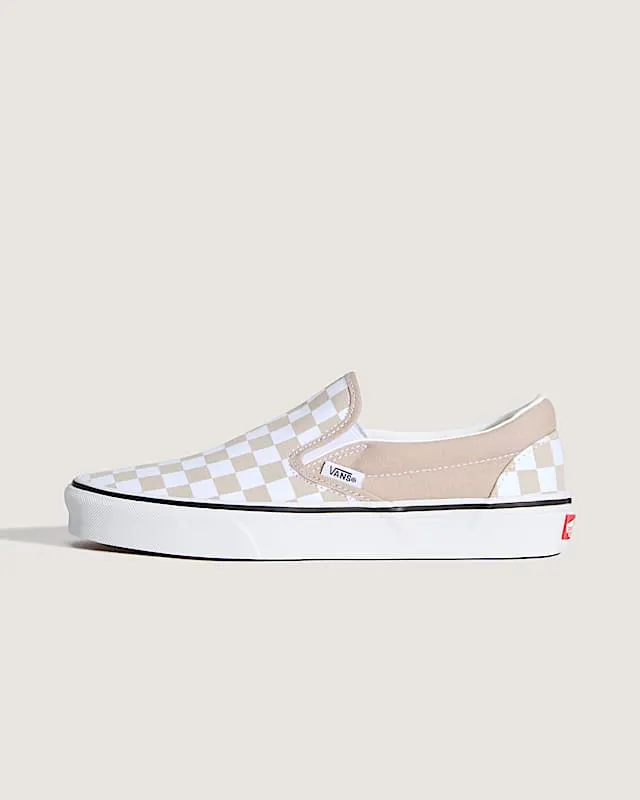 Vans UA Classic Slip-On Color Theory Checkerboard Mushroom (VN000D6YH2B)