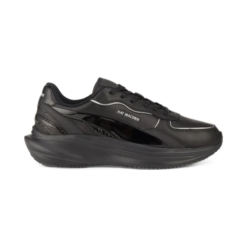 Kat Maconie Aura snakeskin-effect panelled – Black (KMFAUR000001)