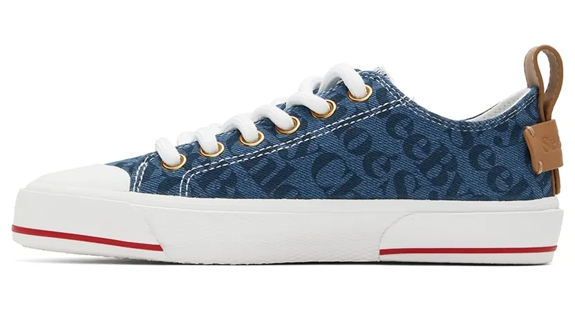 See by Chloé Navy Aryana Sneakers (SB38241A 14260) (3)