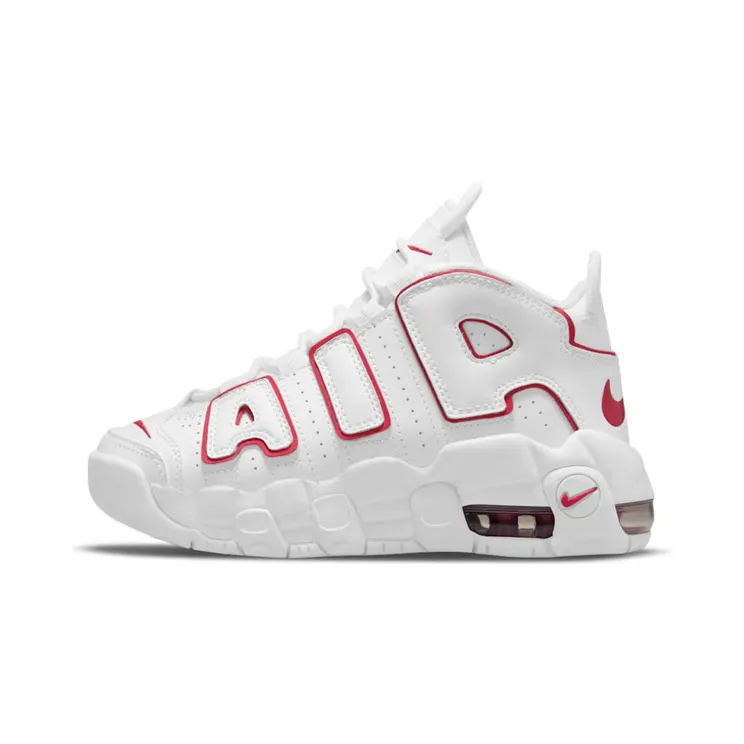 Nike Air More Uptempo White Varsity Red Outline (PS) (DJ5989-100)