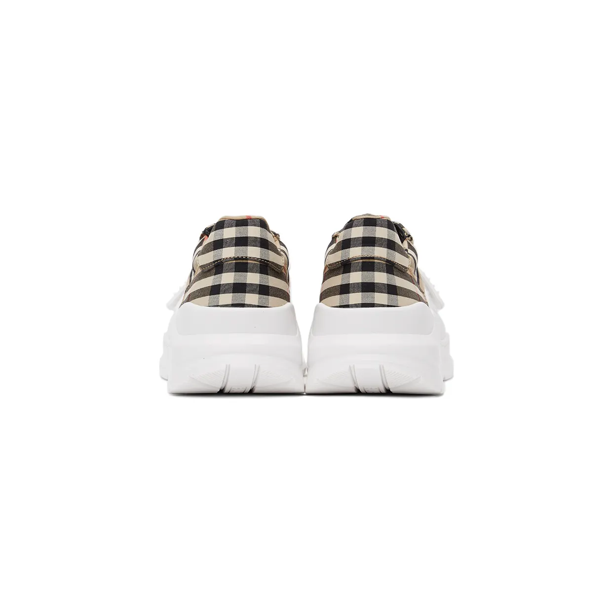 Burberry Beige Check Regis Sneakers (8020282) (4)