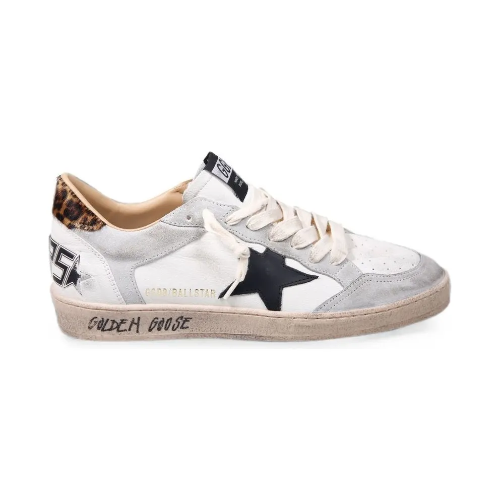 Golden Goose Ball Star White Grey