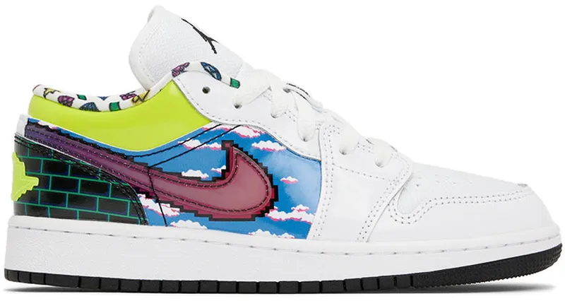 Nike Jordan Kids White Air Jordan 1 Big Kids Sneakers (DM8969-114)