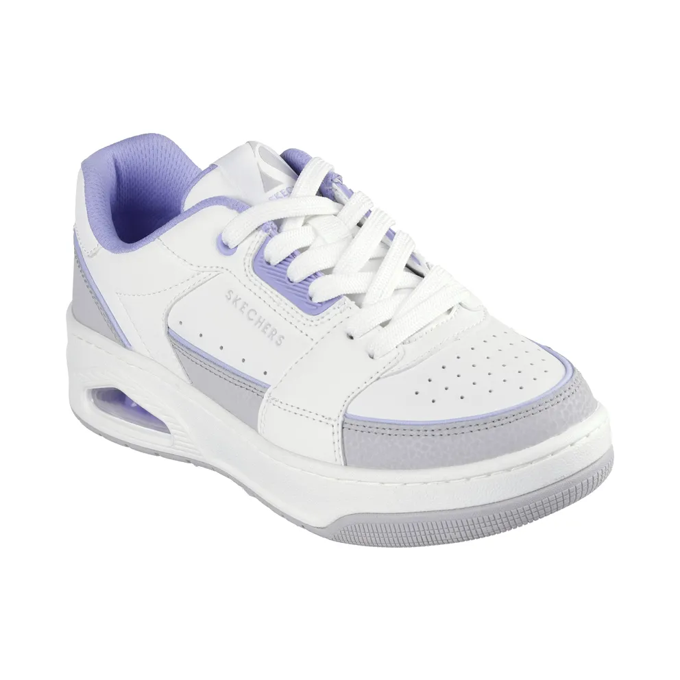 Skechers Uno Court – Courted Style – White / Lavendel (177710 WLV)