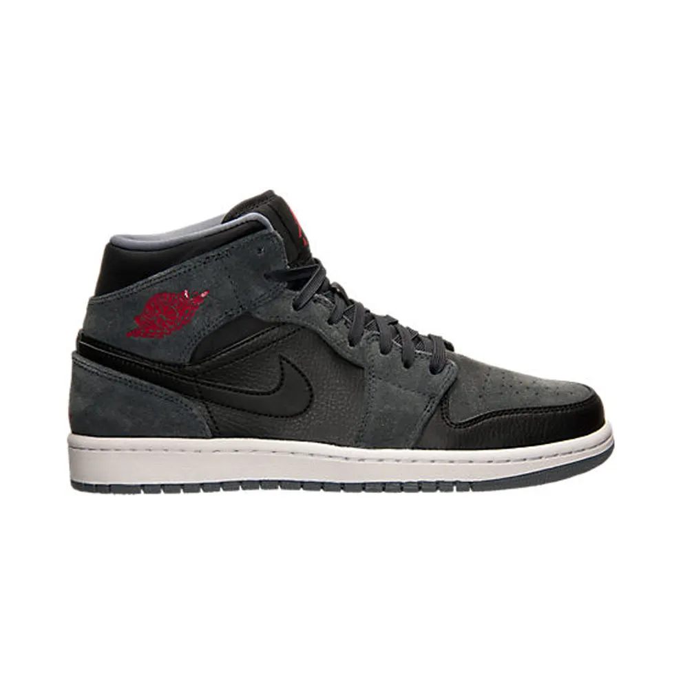 Jordan 1 Retro Mid Black Gym Red Anthracite (554724-018)
