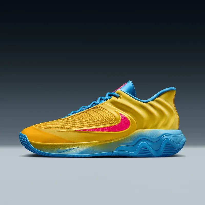 Nike Giannis Immortality 4 Lightning University Blue Barely Volt Hyper Pink (FQ3680-700)