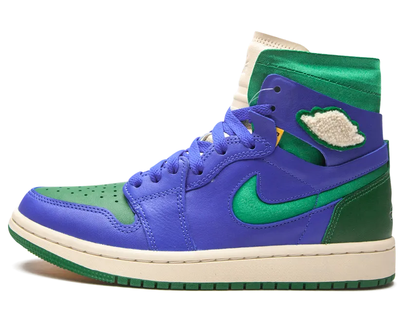 Jordan 1 High Zoom CMFT Aleali May (W) – “Royal / Green / Sail” (DJ1199-400)
