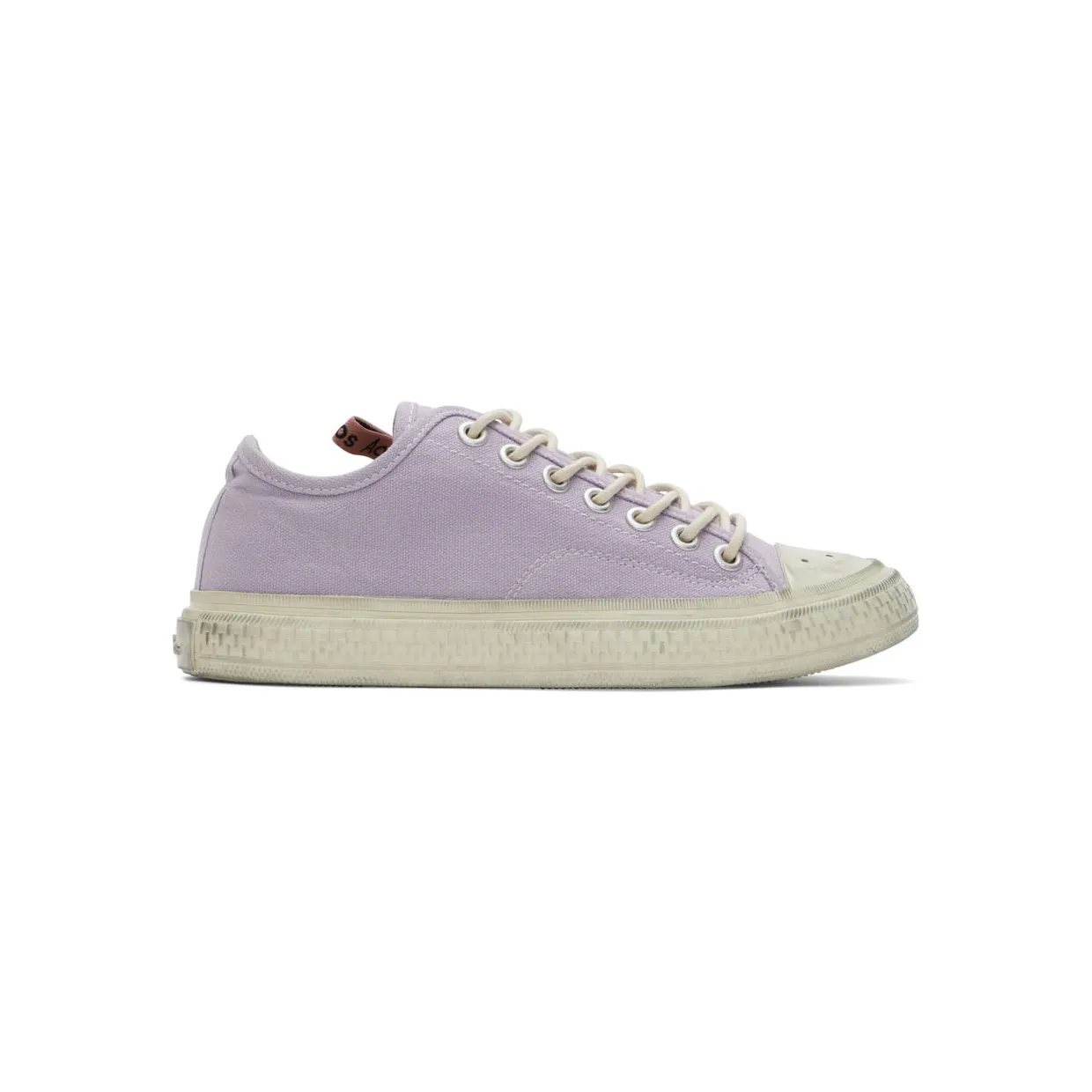 Acne Studios Off-White Canvas Low-Top Sneakers (AD0347-)