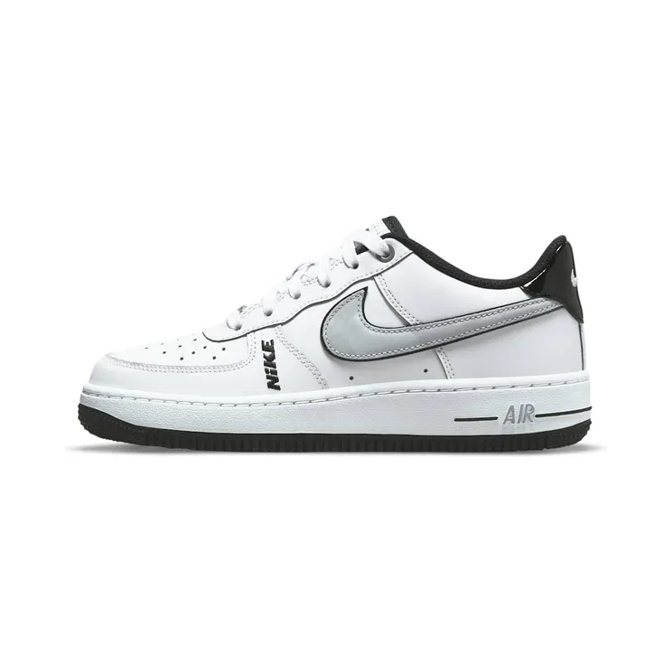 Nike Air Force 1 Low LV8 White Wolf Grey Black (GS) “White / Black / Wolf Grey” (DO3809-101)