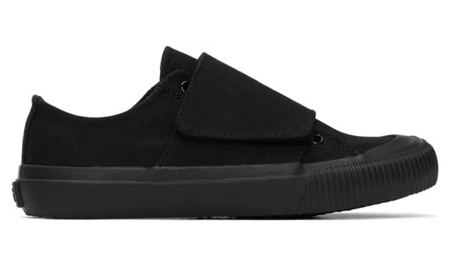 Ys Black Canvas No. 8 Sneakers (YN-E01-092)