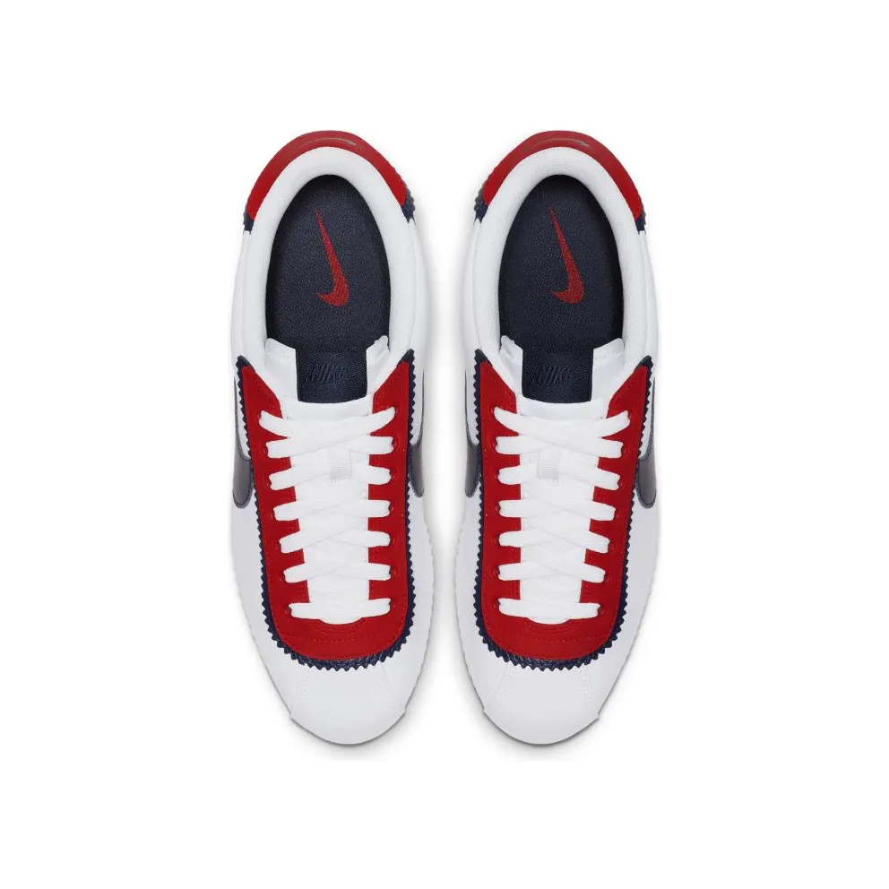 Nike Cortez Basic SE White White University Red White Obsidian (CD7253-100)