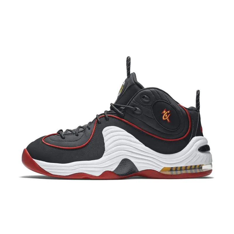 Nike Air Penny II Miami Heat Black/White-University Red-Varsity Maize (333886-002)