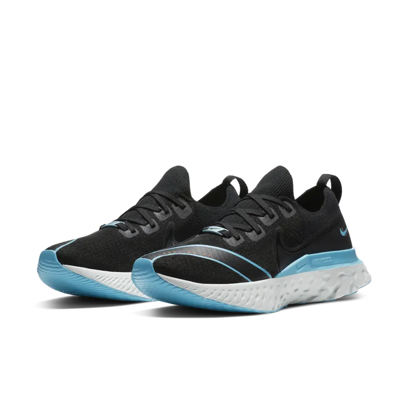 Nike React Infinity Run Flyknit ‘Fast City’ Black/Blue Fury/Pure Platinum/Photon Dust (CT1499-001)