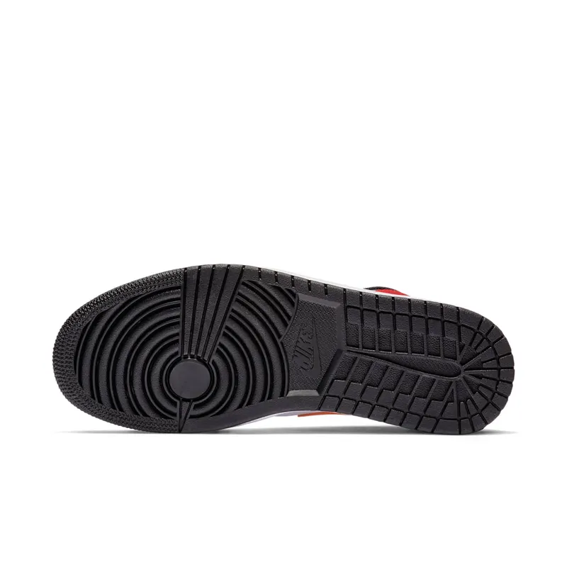 Jordan 1 Mid Bred Multi-Color White/University Red-Black-Turbo Green (554724-125)