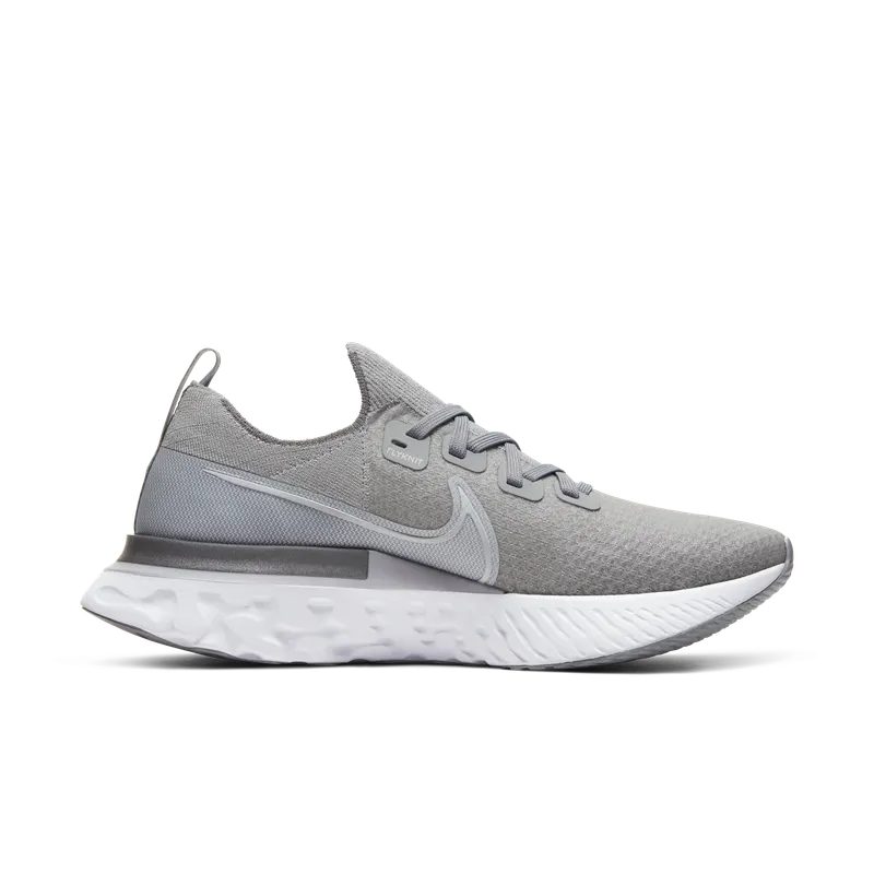 Nike React Infinity Run Flyknit Wolf Grey Wolf Grey/Cool Grey-Metallic Silver-White (CD4371-003)
