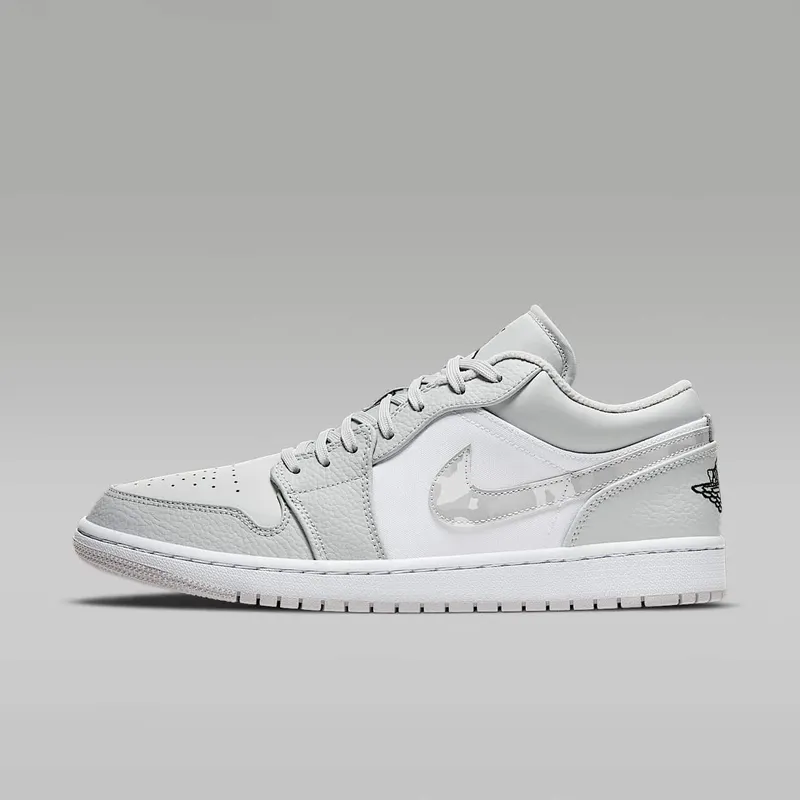Jordan 1 Low White Camo White/Black-Neutral Grey (DC9036-100)