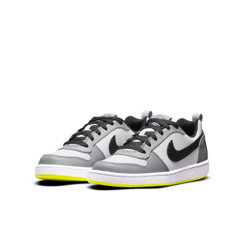 Nike Court Borough Low White Black Wolf Grey (GS) (839985-104)