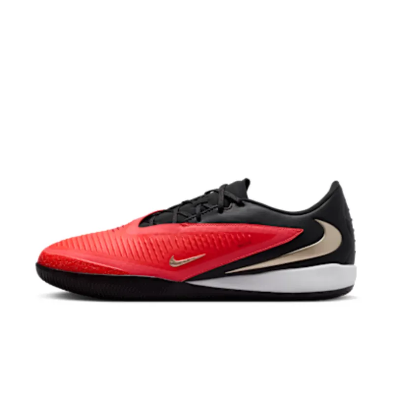 Nike Phantom 6 Low Academy Indoor Court “Bright Crimson / Black / Blur” (HQ2319-600)