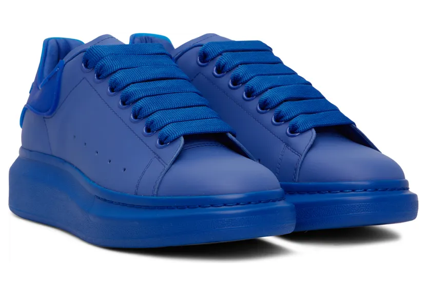 Alexander McQueen Blue Oversized Sneakers (727394WICGT) (4)