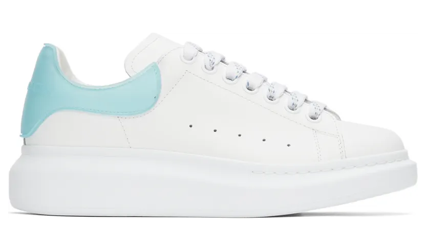 Alexander McQueen White & Blue Oversized Sneakers (625156WHXMT9729)