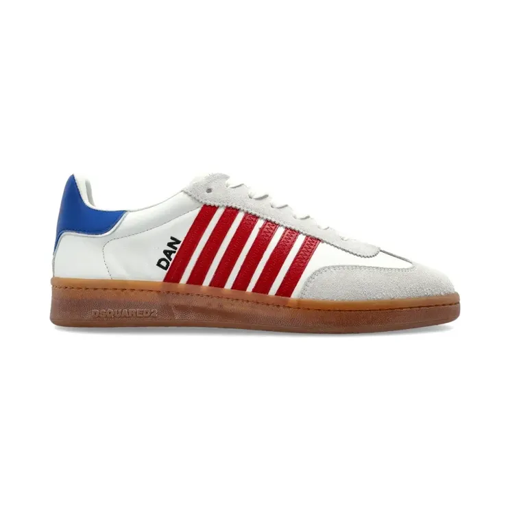 DSQUARED2 Boxer gestreepte leren “White” (SNW047518907438)