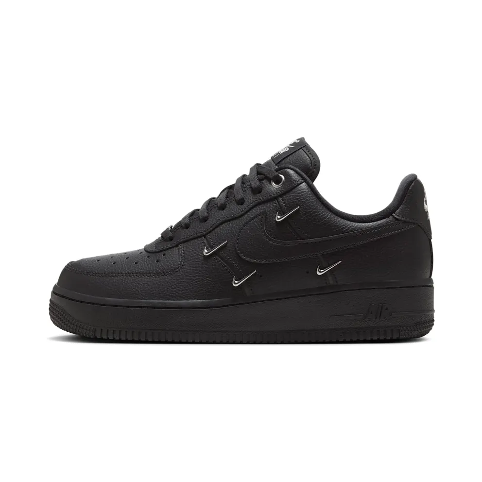 Nike Air Force 1 Low ’07 LX Black Silver Mini Swoosh (HQ1180-001)